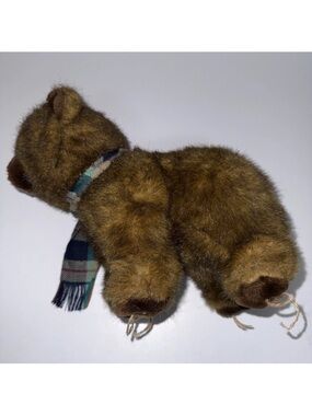 VINTAGE 1986 APPLAUSE WALLACE BERRIE  TEDDY BEAR w/SCARF